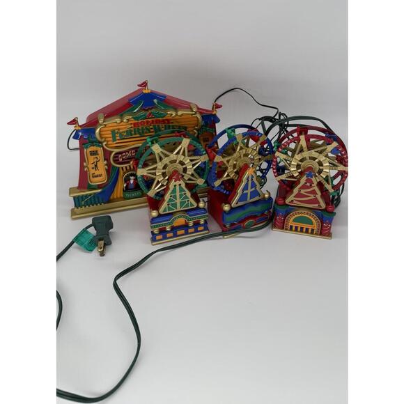 🎄 Vintage Mr. Christmas Holiday Ferris Wheel Musical Set 🎡 - Picture 1 of 9